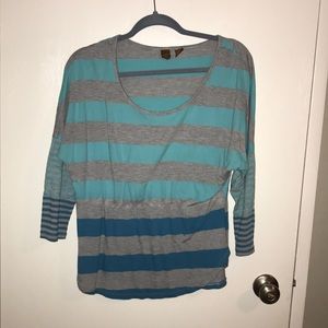 Ombré Striped Blue Top
